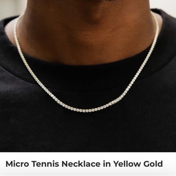 GLD Micro Tennis Chain Gold, Used, With Case and Box, Length 20 inches - Picture 4 of 4